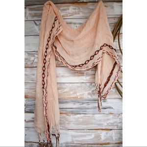 Pink Tribal Scarf